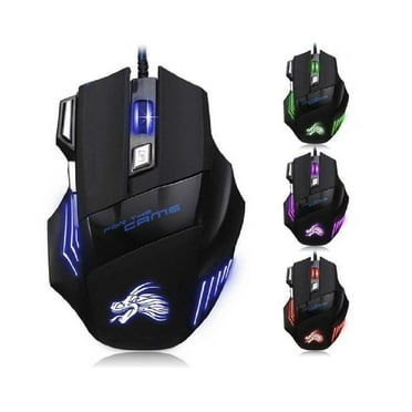 5500DPI Wired Gaming Mouse Professional 7 Buttons USB Cable LED Optical Gamer Mouse for Computer Laptop PC Mice 5500DPI Wired Gaming Mouse Professional 7 Buttons USB Cable LED Optical Gamer Mouse for Computer Laptop PC Mice